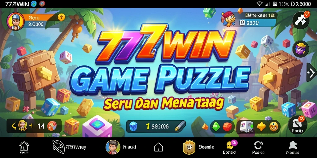 Tangkapan layar gameplay 777WIN yang penuh aksi dan tantangan Puzzle.
