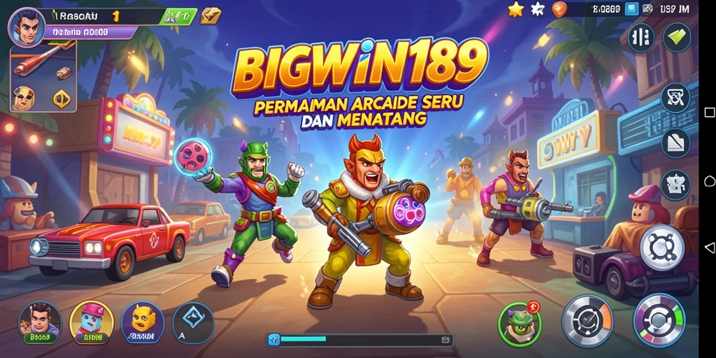 Screenshot gameplay BIGWIN189 yang menunjukkan aksi penuh warna dan tantangan seru.