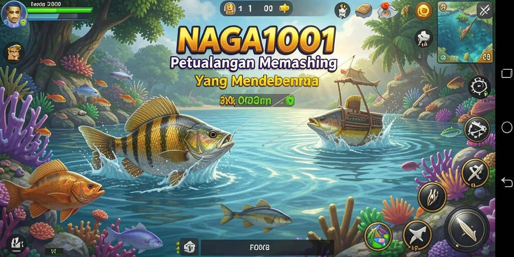 Tangkapan ikan realistis dalam gameplay NAGA1001
