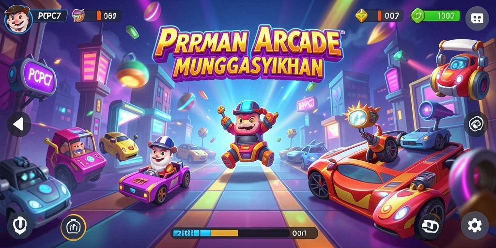 Tampilan gameplay PCPC7 dengan aksi seru di setiap level.