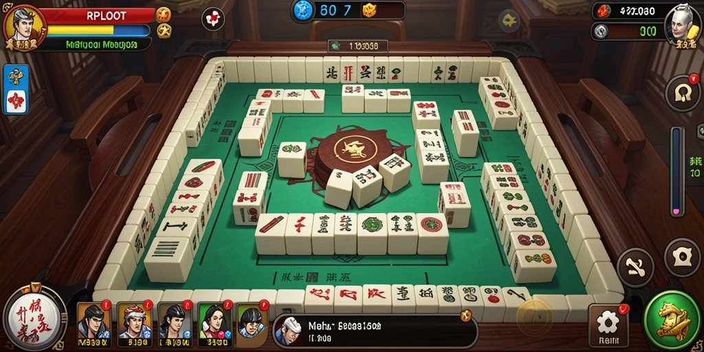 Screenshot utama RPLOOT menampilkan gameplay Mahjong yang menarik.