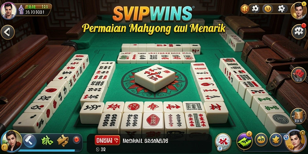 Tampilan gameplay seru dalam SVIPWINS yang menunjukkan momen terbaik Mahjong.
