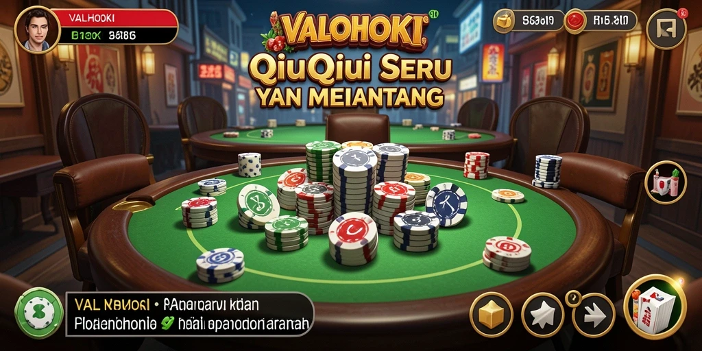 Tampilan gameplay QiuQiu yang menarik dan interaktif.